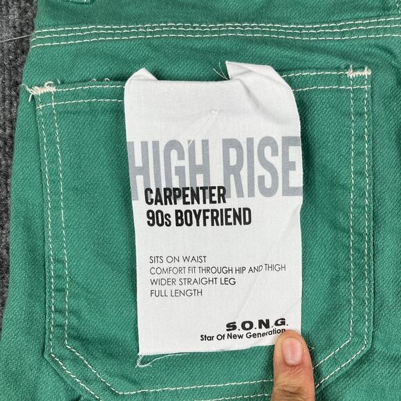 NWT Women's S.O.N.G. Vibrant Green Straight Leg Pants with Classic Fit - Picture 9 of 11